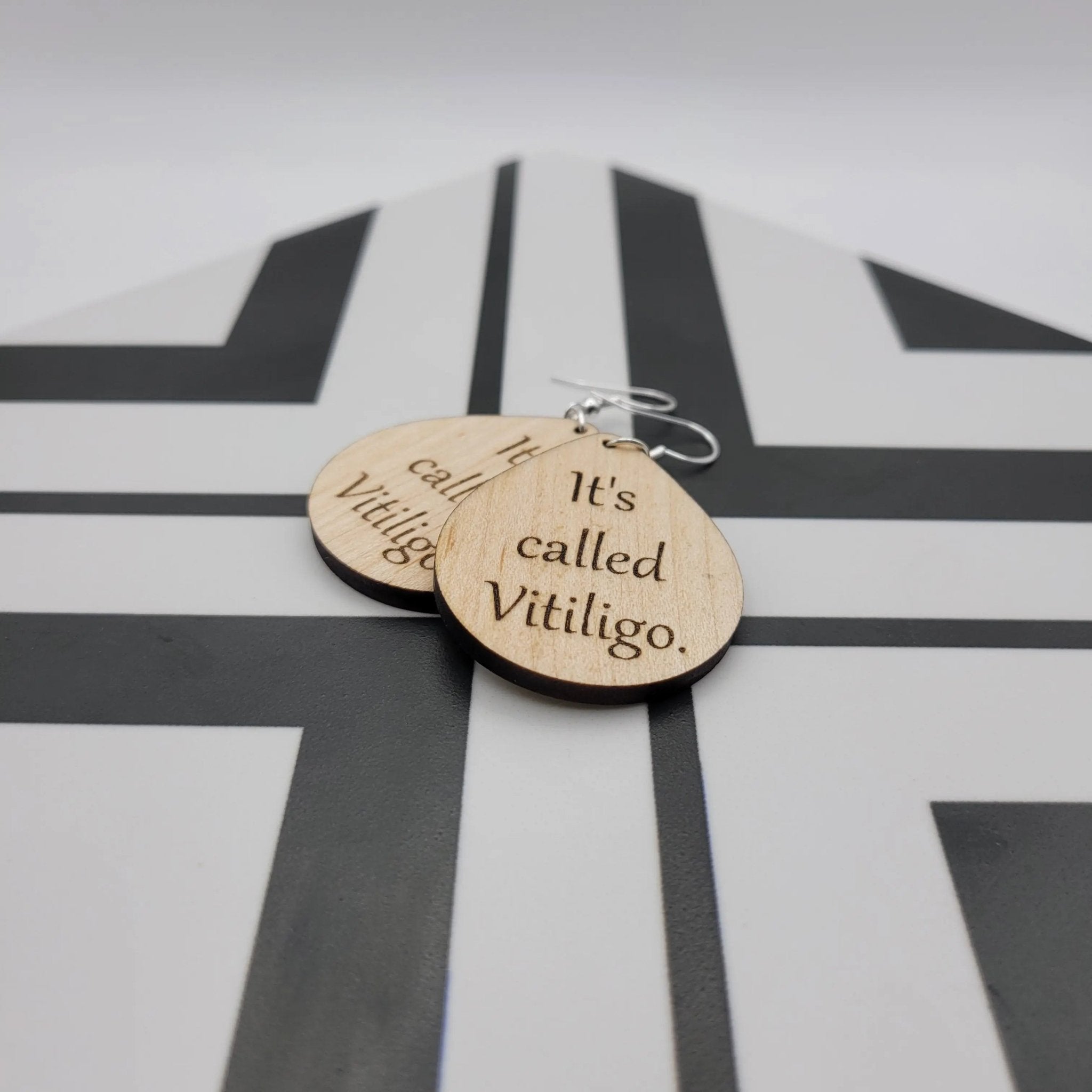 The Tiffany Vitiligo Earrings (round) - 4 Arrows Creations