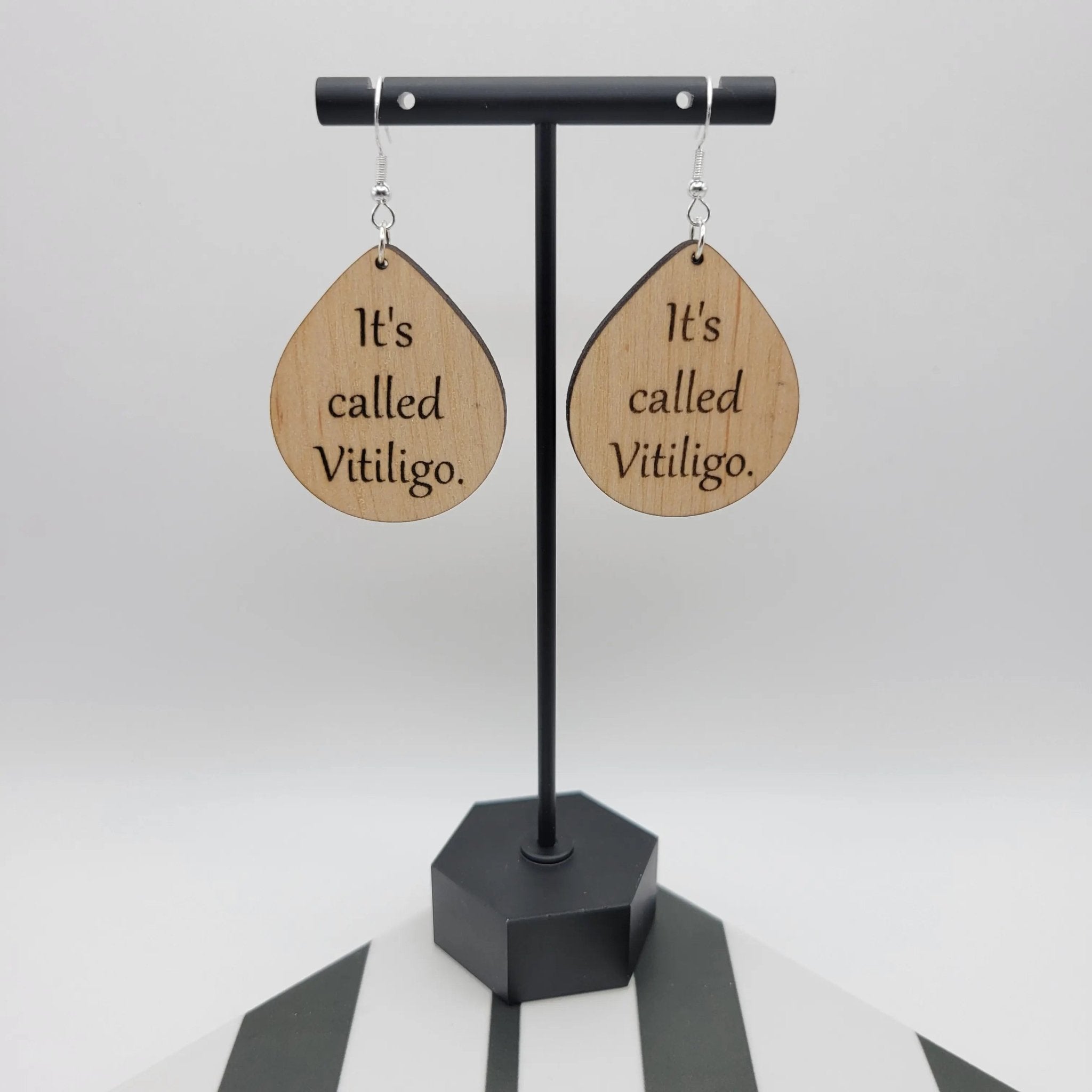 The Tiffany Vitiligo Earrings (round) - 4 Arrows Creations