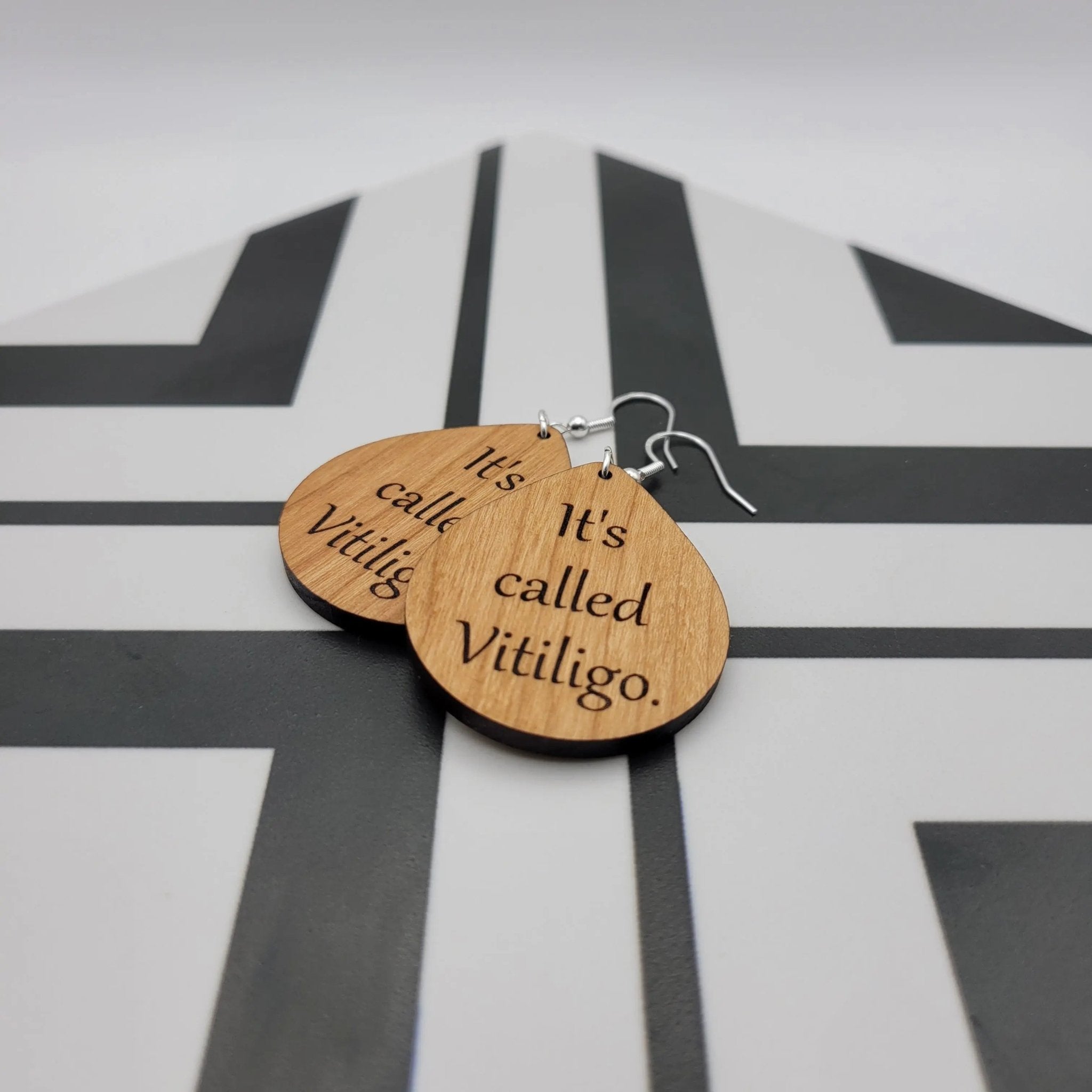 The Tiffany Vitiligo Earrings (round) - 4 Arrows Creations