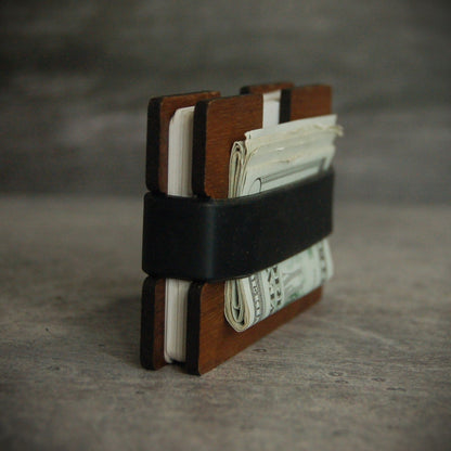 The Wave Wood Wallet - 4 Arrows Creations