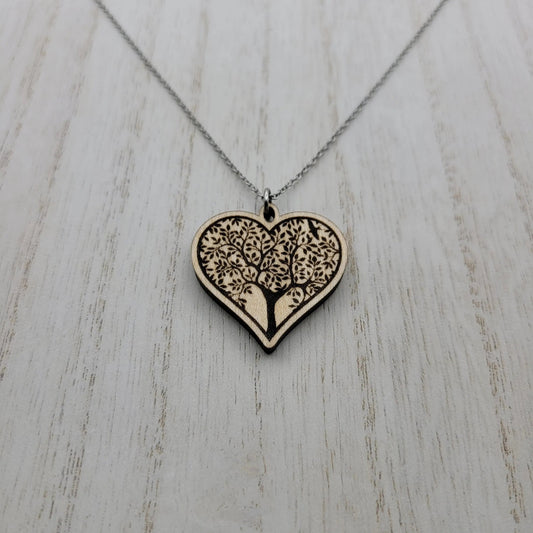 Tree Heart Necklace - 4 Arrows Creations