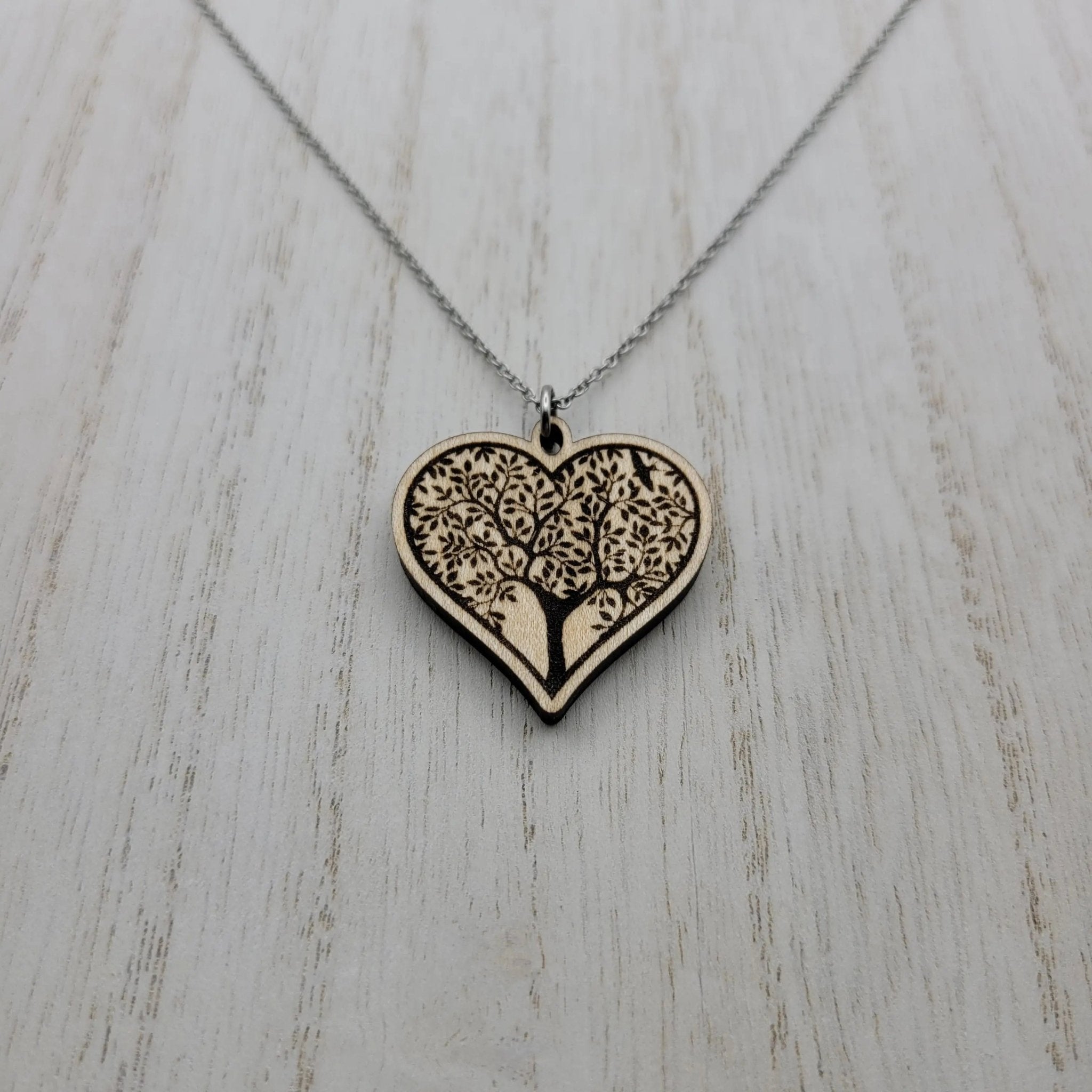 Tree Heart Necklace - 4 Arrows Creations