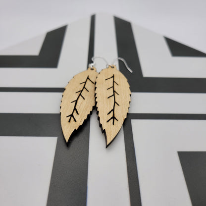 Triparna Wood Earrings - 4 Arrows Creations