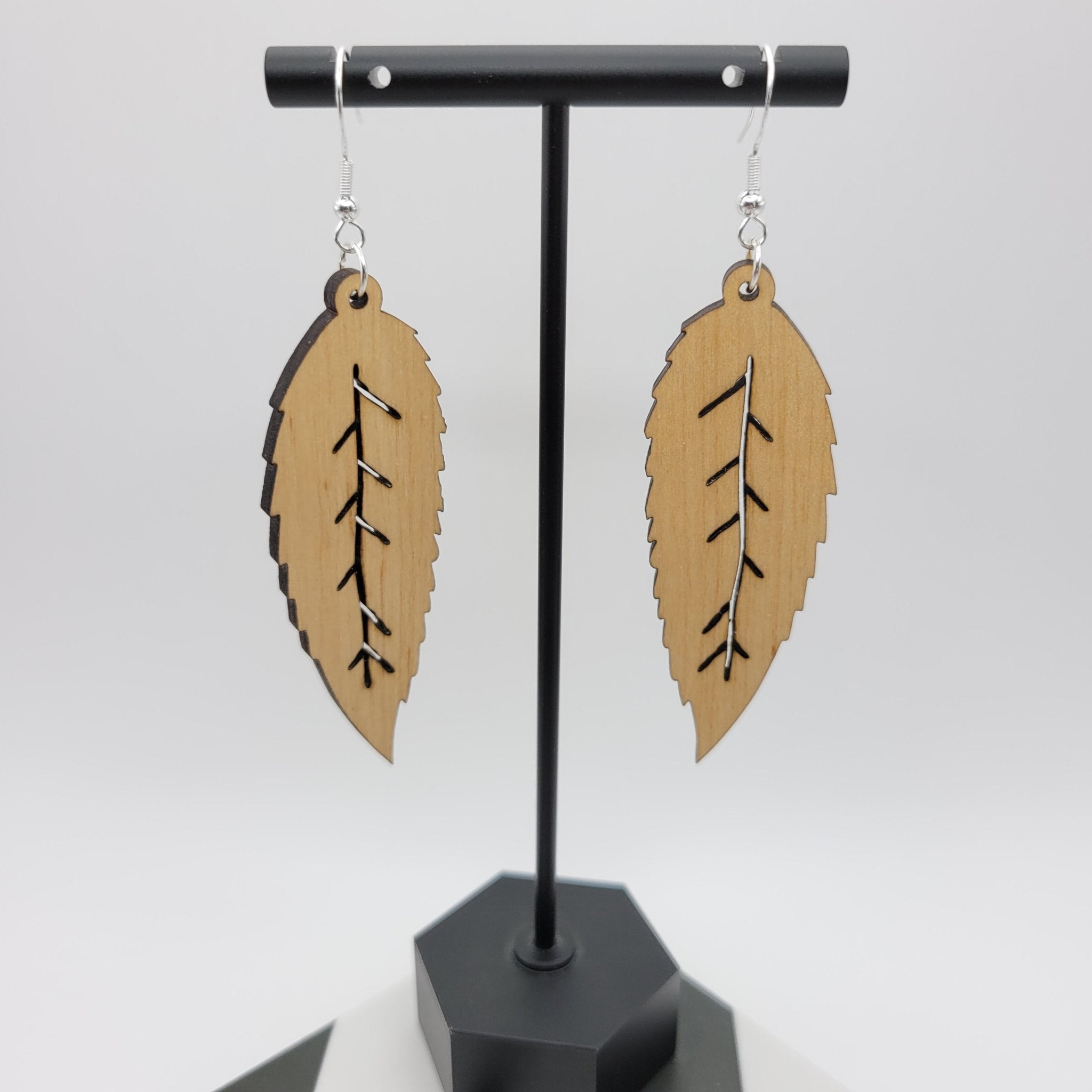 Triparna Wood Earrings - 4 Arrows Creations