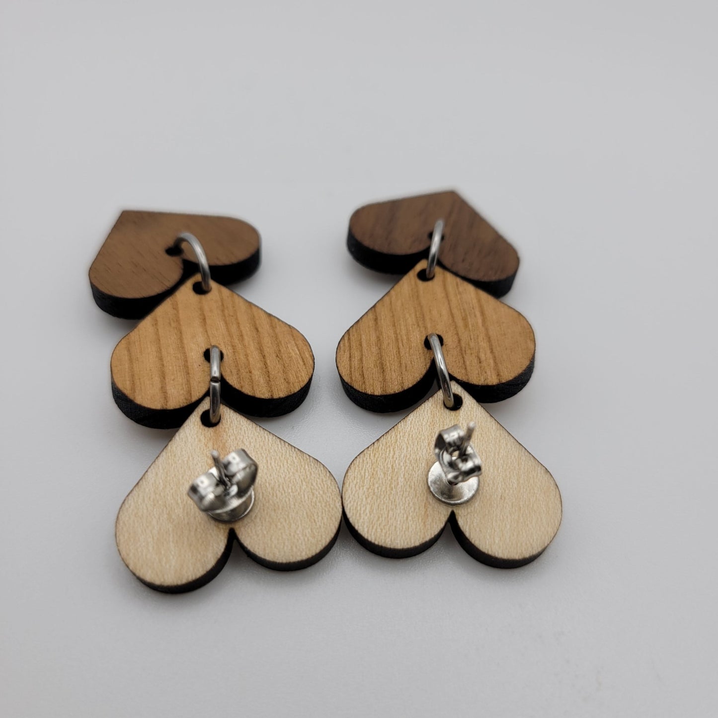 Triple Heart Earrings - 4 Arrows Creations