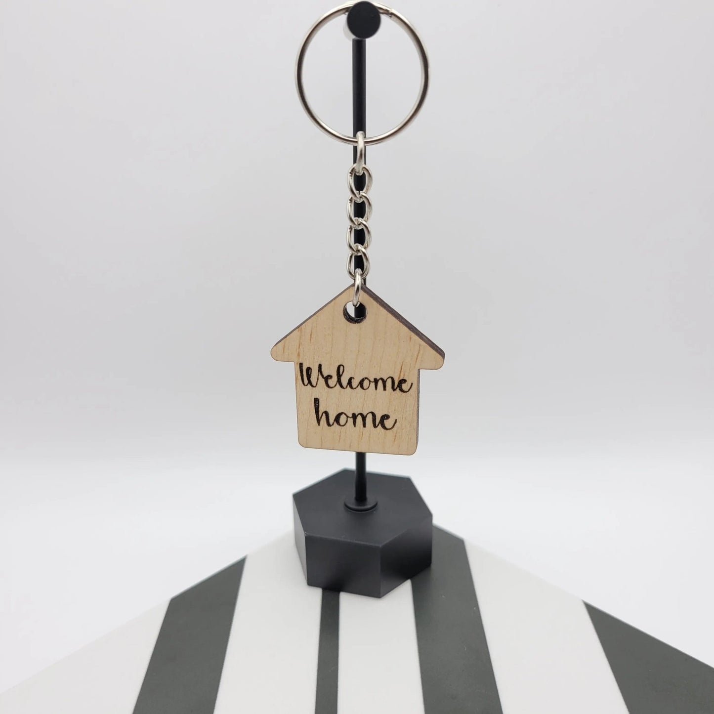 Welcome Home House Keychain - 4 Arrows Creations