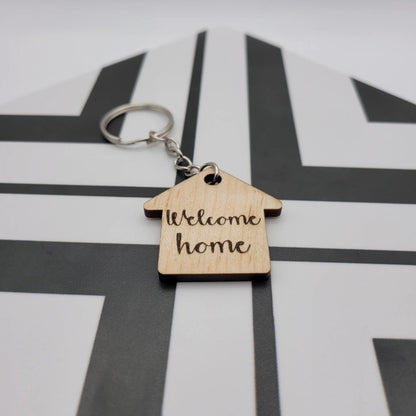 Welcome Home House Keychain - 4 Arrows Creations